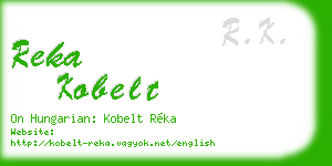 reka kobelt business card